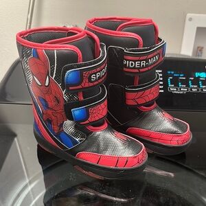 Marvel Spider-Man Kids Boots - Red and Black 12C toddler